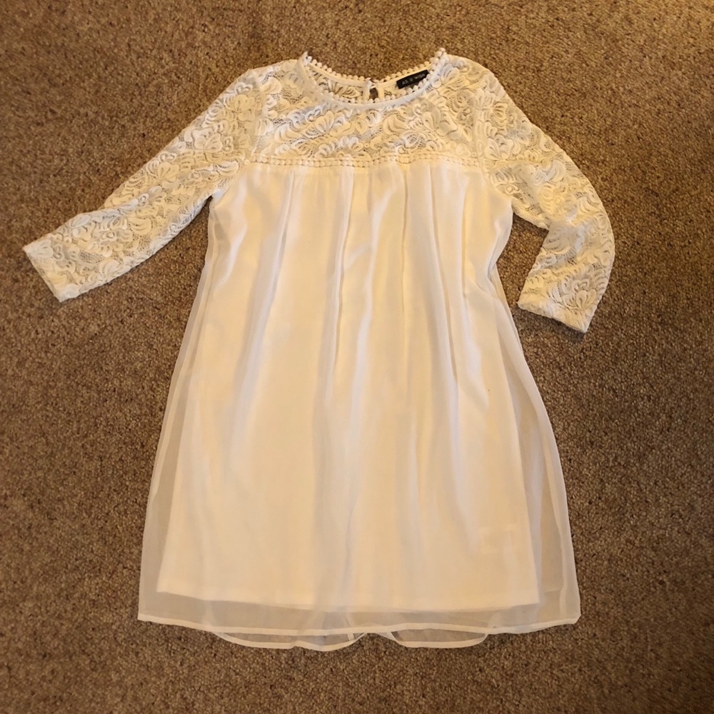 As U Wish White Lace Dress